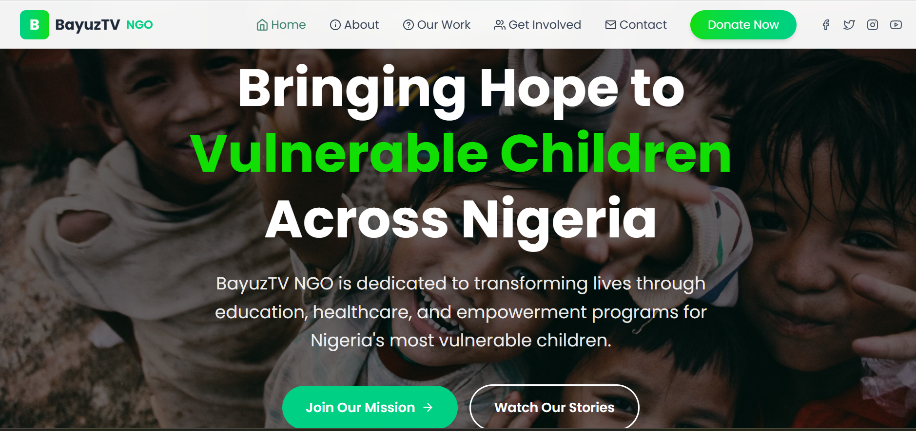 Bayuz TV Nonprofit Platform