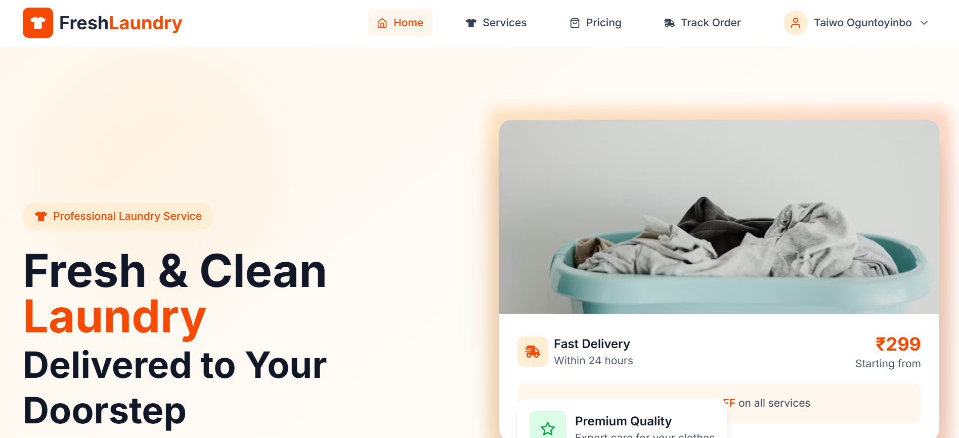 Laundry Fresh Service Platform