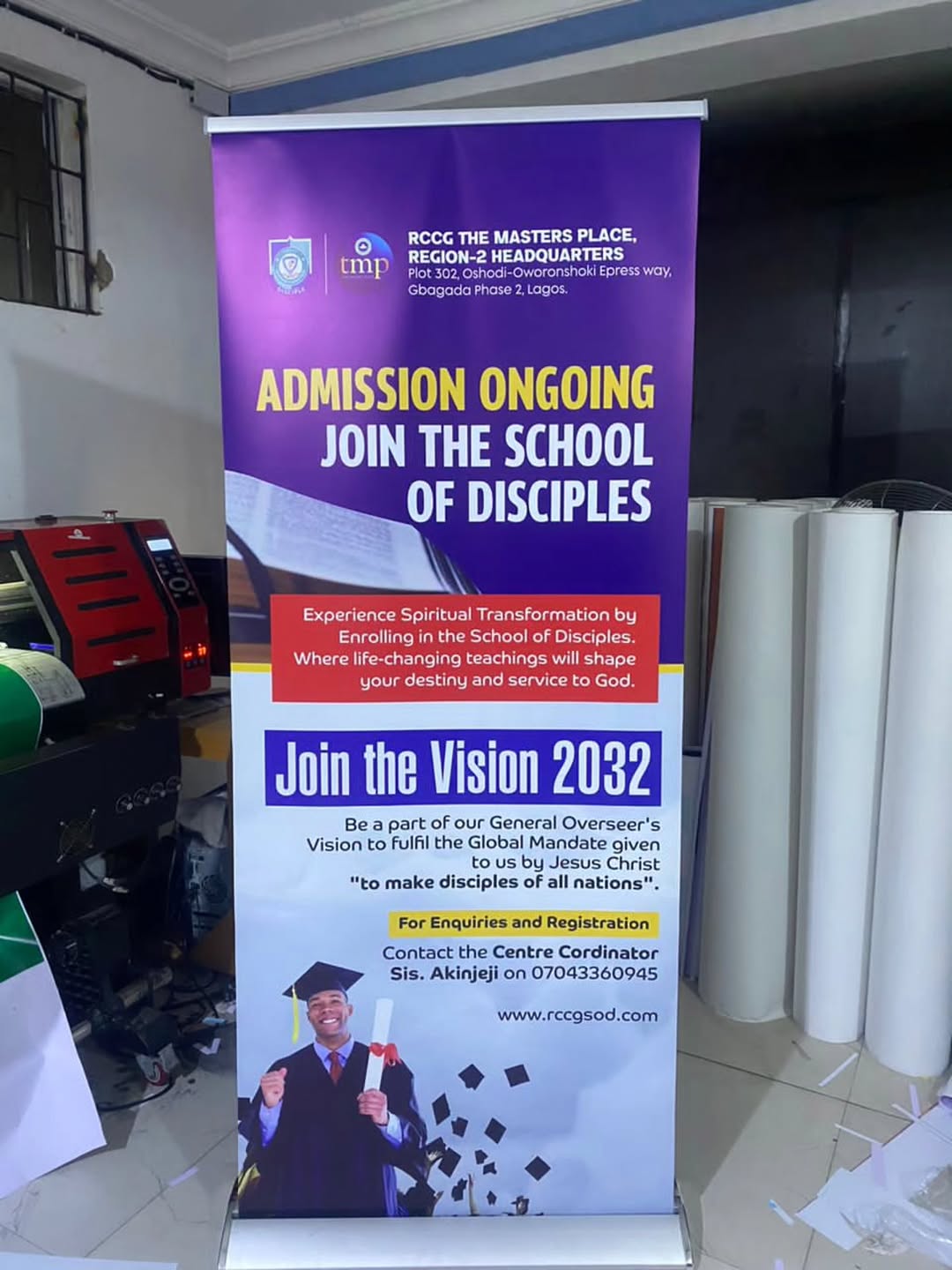 RCCG The Masters Place Church Event Materials