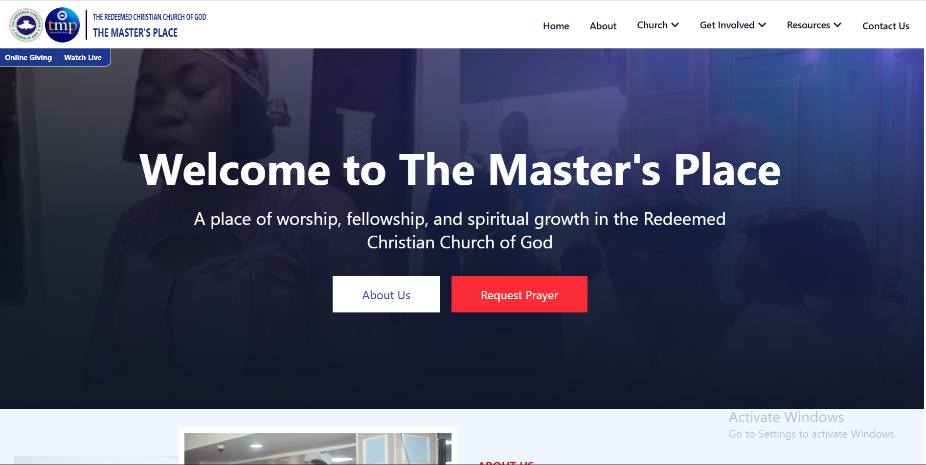 RCCG Church Website